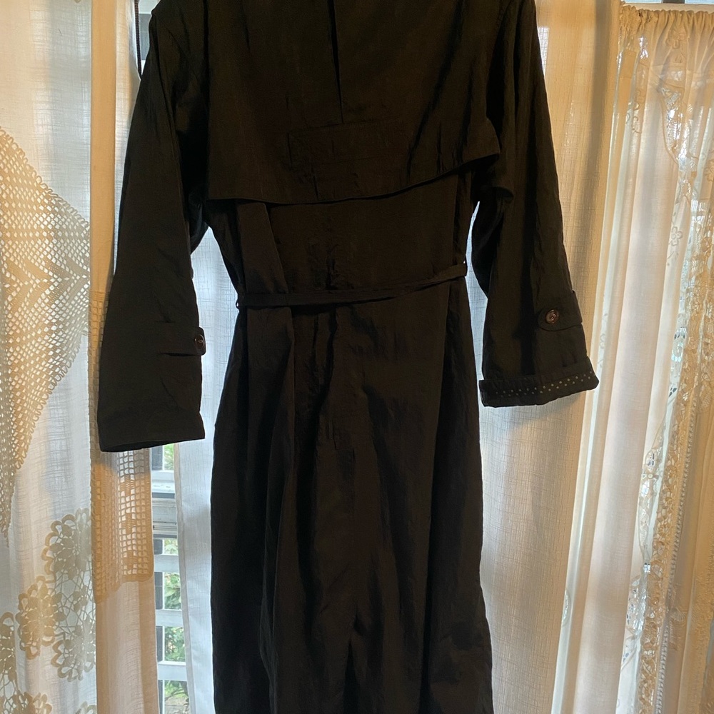 Gallery Black Trench Coat